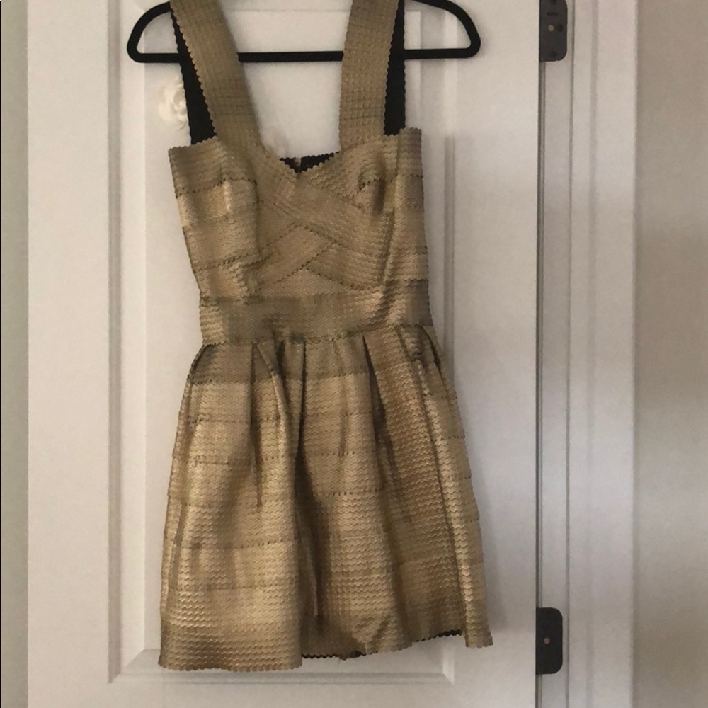 Gold bandage dress from LM LuLu